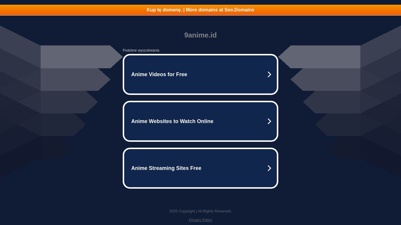 9anime.id website homepage - live status check by WebsiteDown.xyz