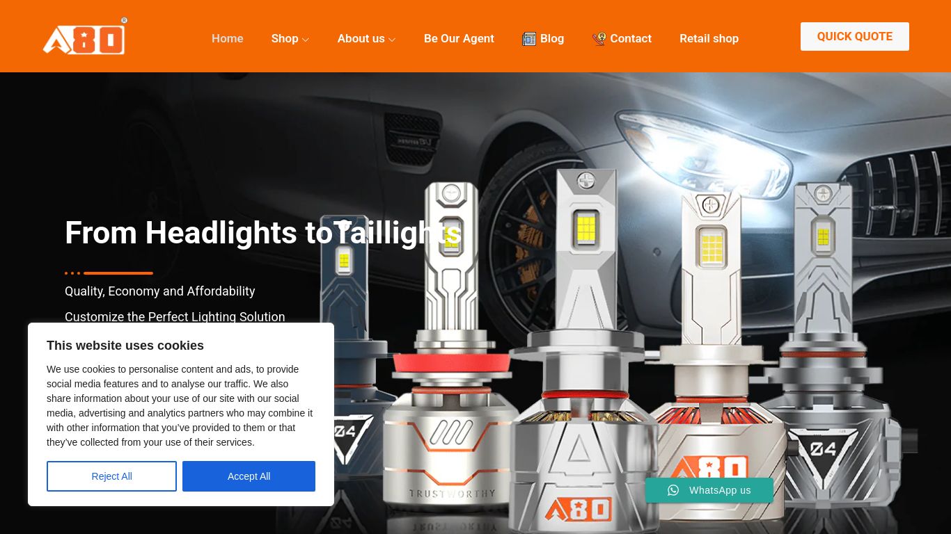 a80powercar.com website homepage - live status check by WebsiteDown.xyz