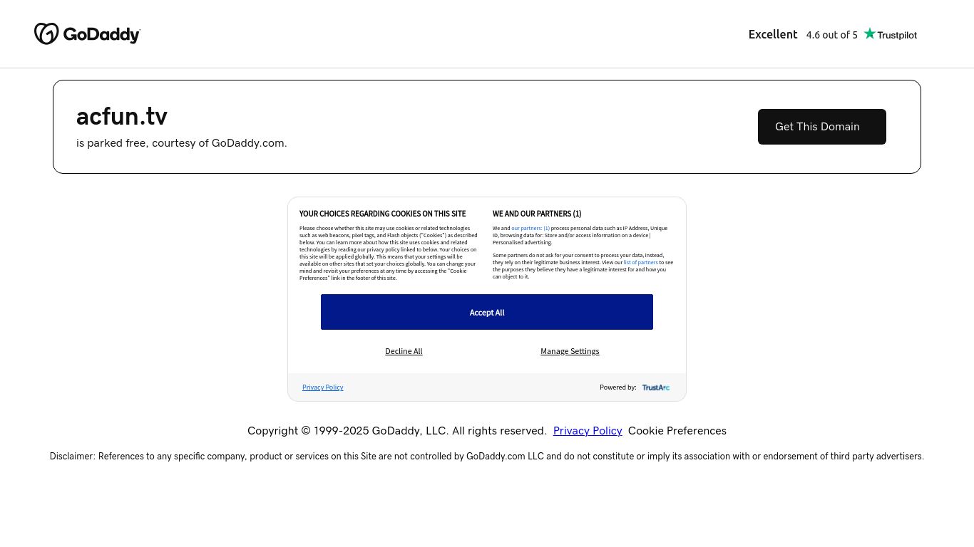 acfun.tv website homepage - live status check by WebsiteDown.xyz
