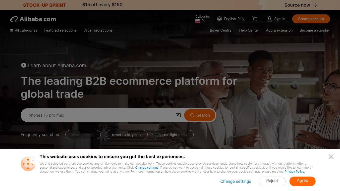 alibaba.com website homepage - live status check by WebsiteDown.xyz