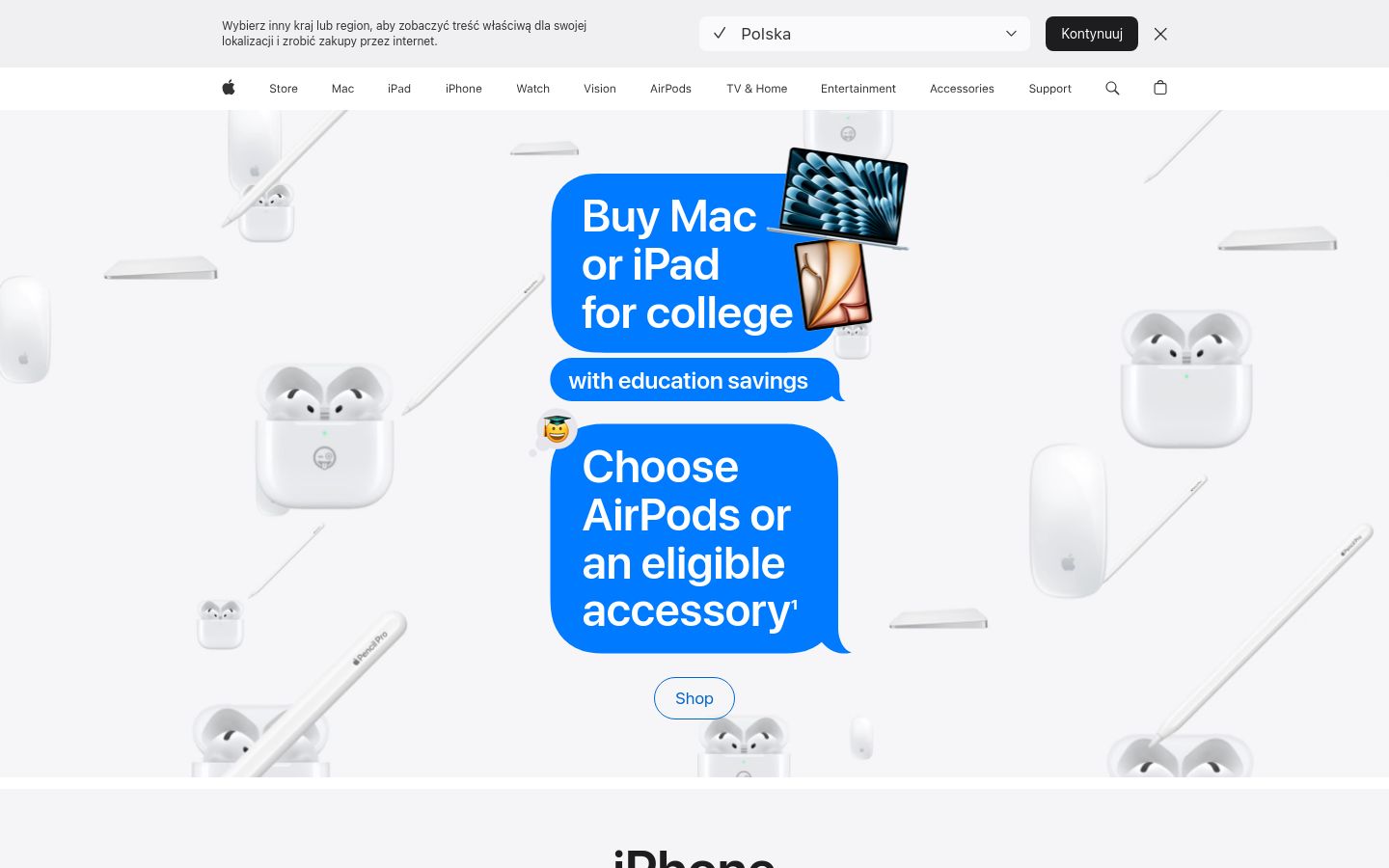 apple.com website homepage - live status check by WebsiteDown.xyz