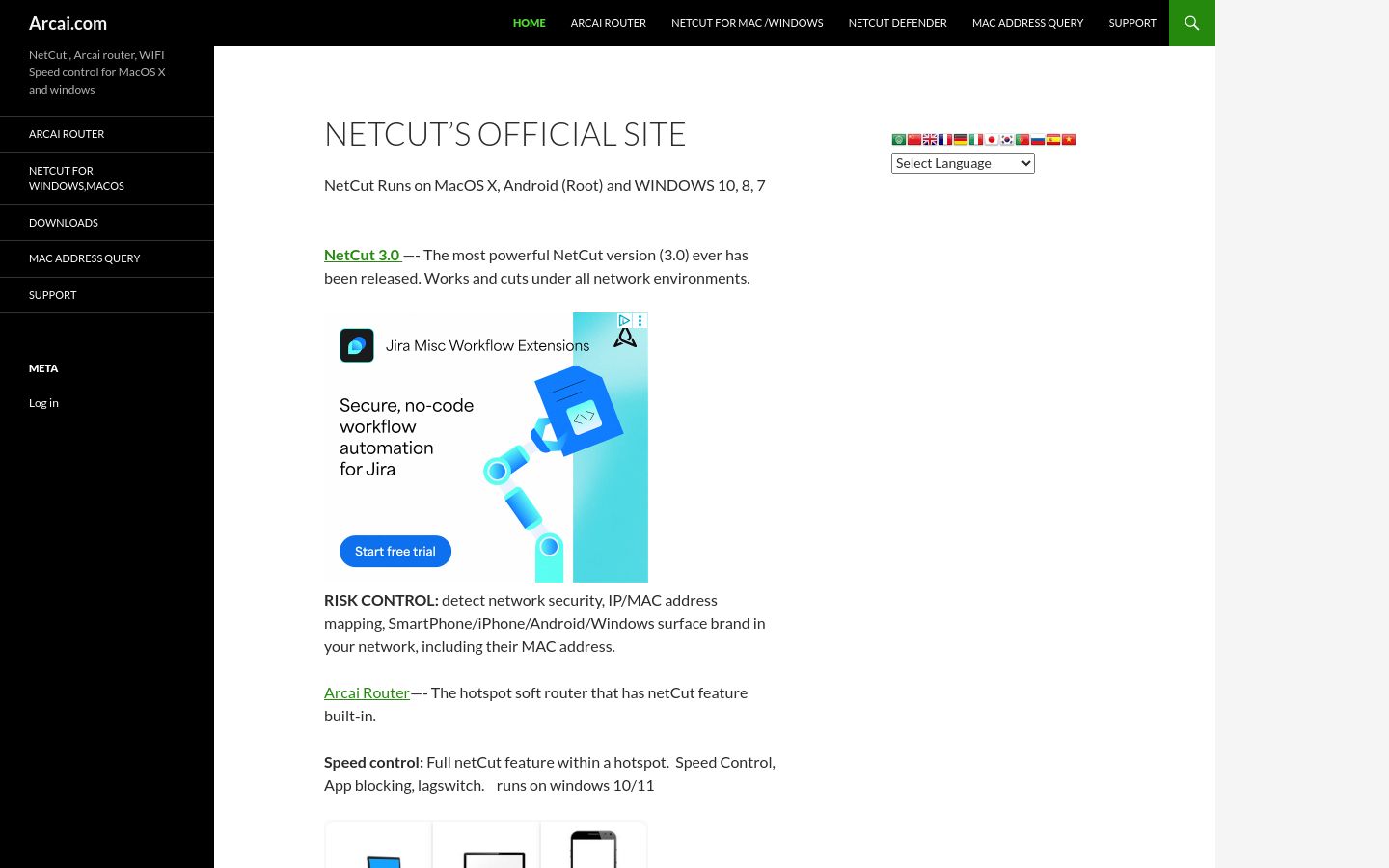 arcai.com website homepage - live status check by WebsiteDown.xyz