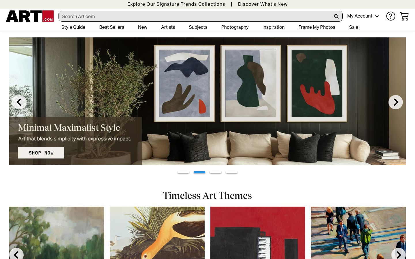 art.com website homepage - live status check by WebsiteDown.xyz