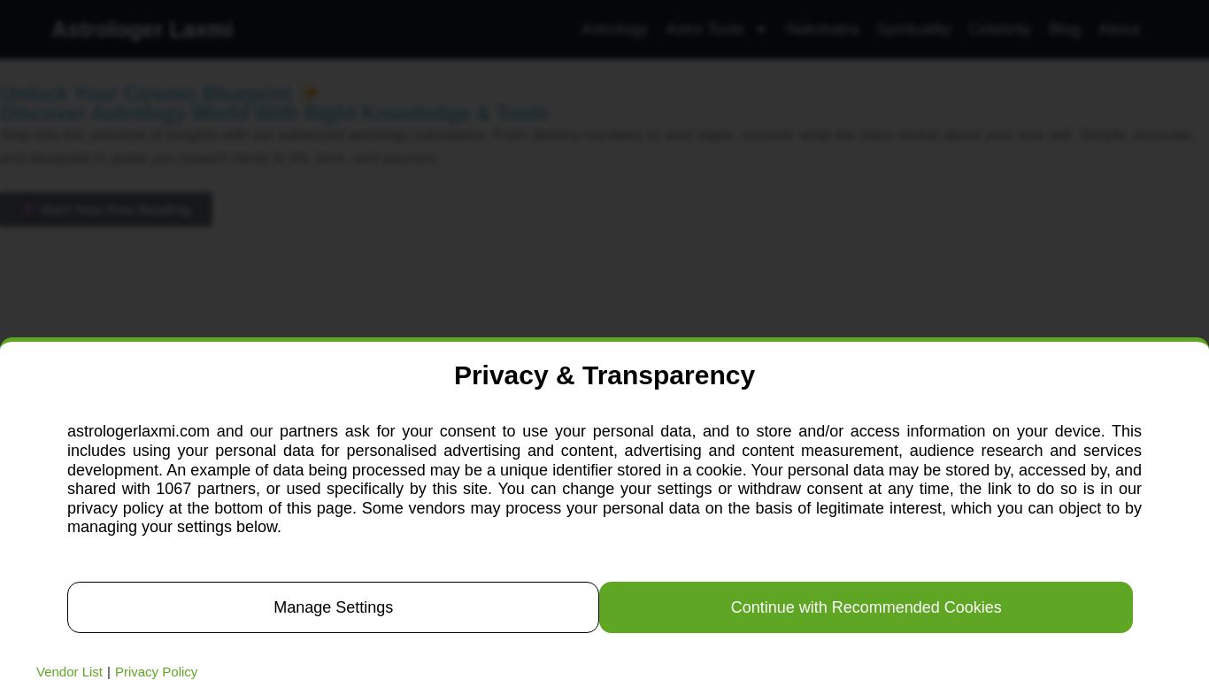 astrologerlaxmi.com website homepage - live status check by WebsiteDown.xyz