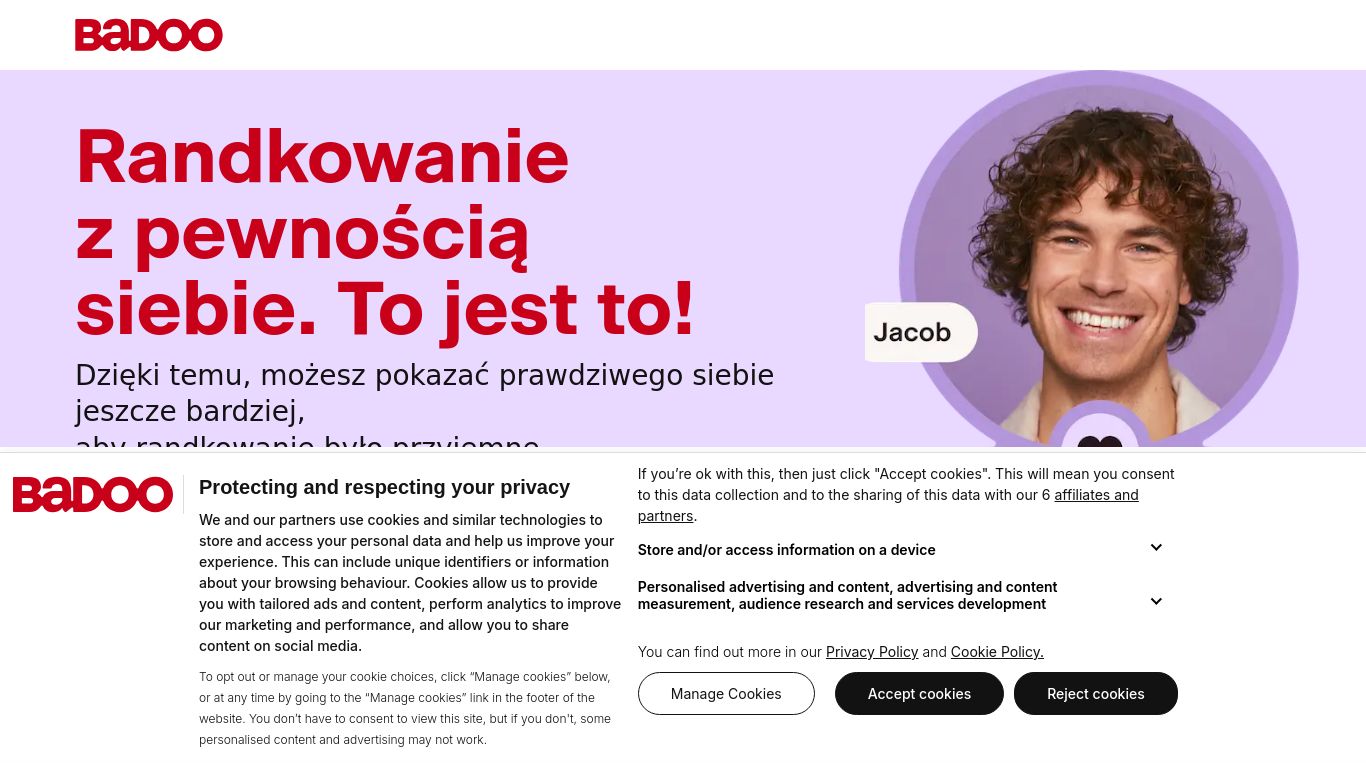 badoo.com website homepage - live status check by WebsiteDown.xyz