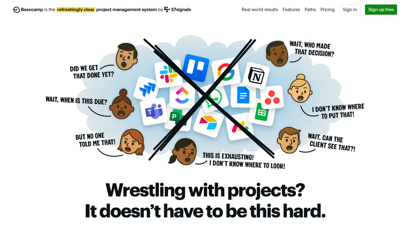 basecamp.com website homepage - live status check by WebsiteDown.xyz