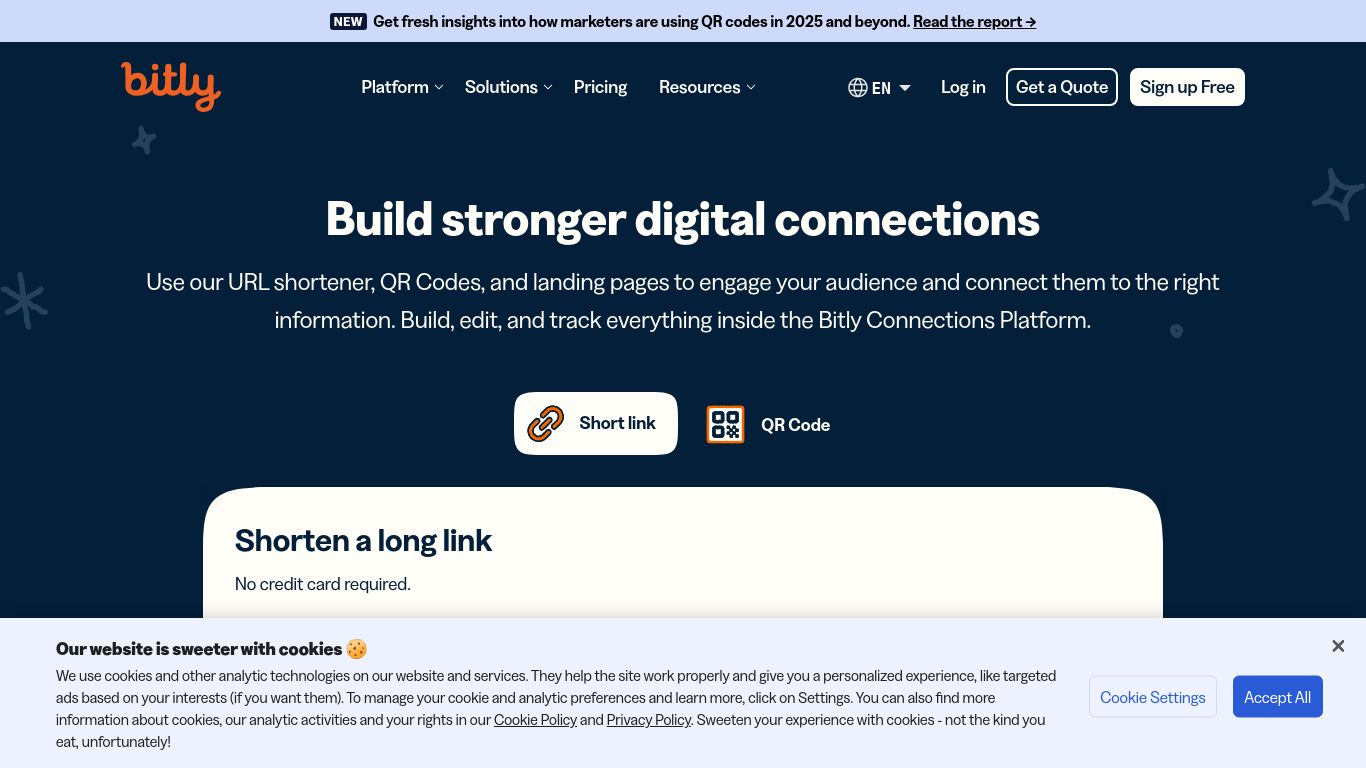 bit.ly website homepage - live status check by WebsiteDown.xyz