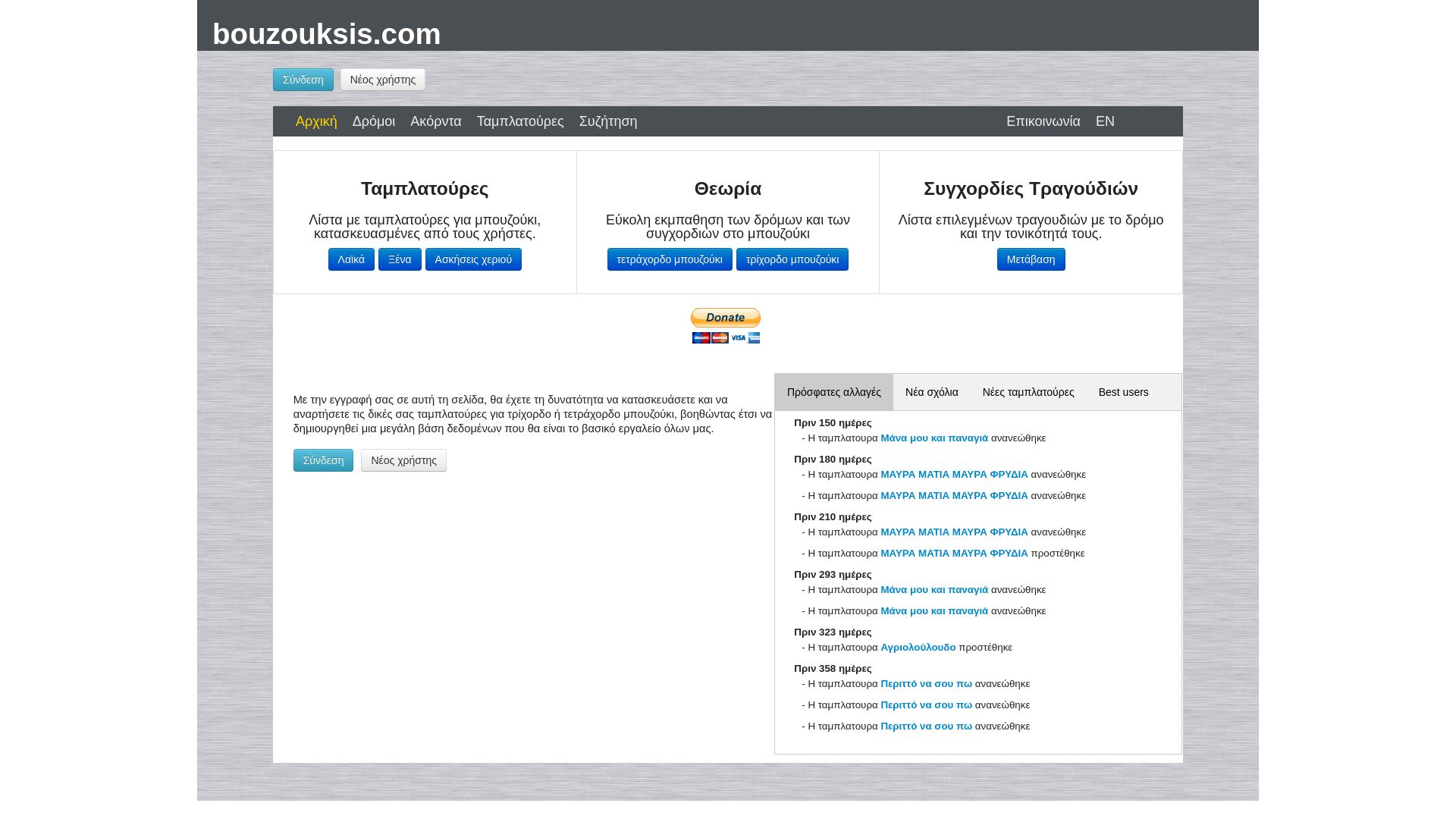 bouzouksis.com website homepage - live status check by WebsiteDown.xyz