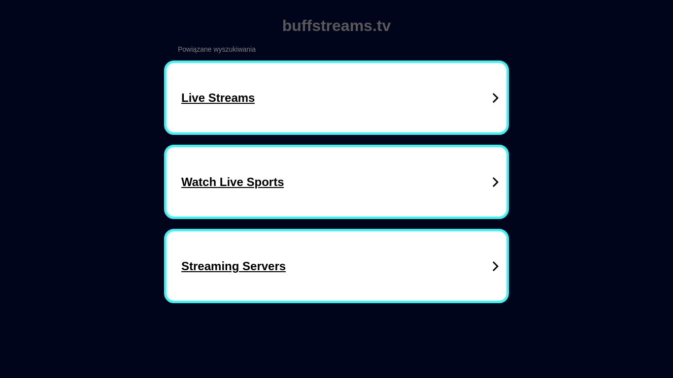 buffstreams.tv website homepage - live status check by WebsiteDown.xyz