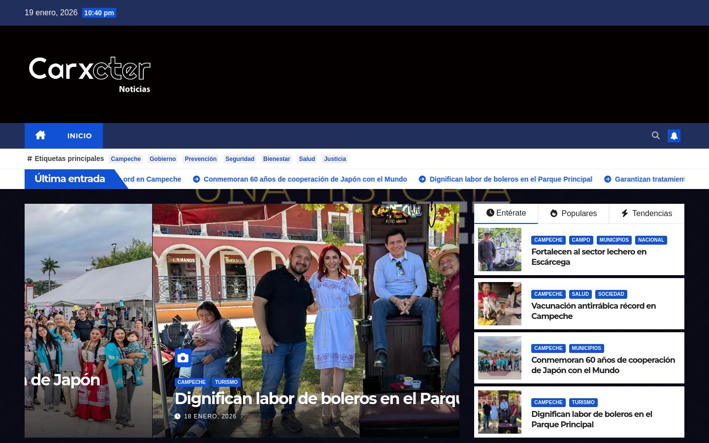 carxcter.com website homepage - live status check by WebsiteDown.xyz