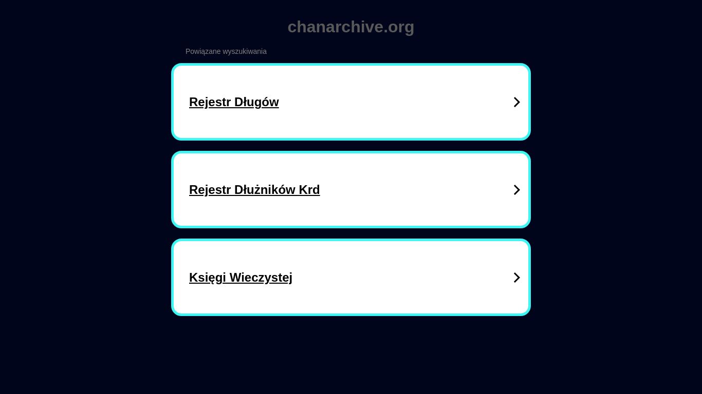 chanarchive.org website homepage - live status check by WebsiteDown.xyz