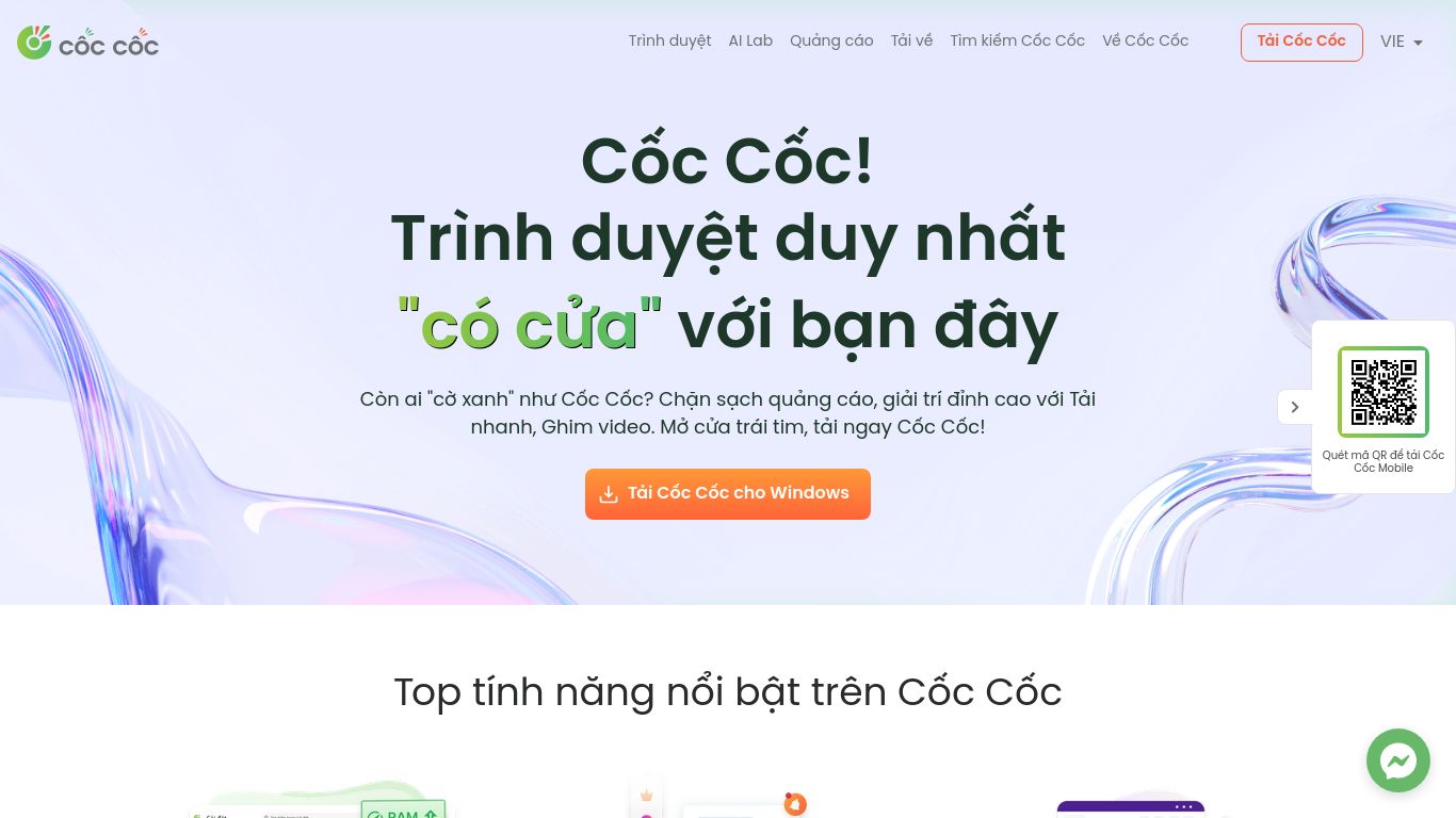 coccoc.com website homepage - live status check by WebsiteDown.xyz
