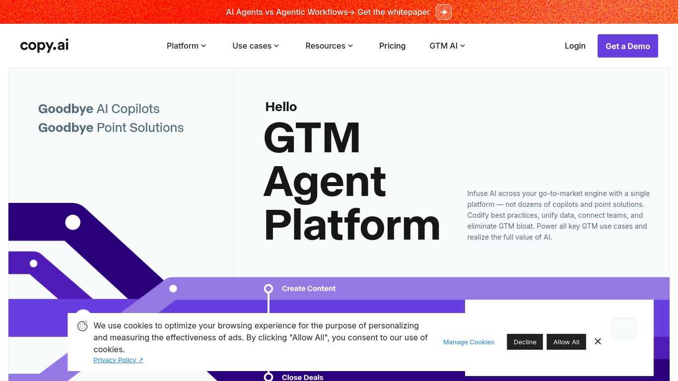 copy.ai website homepage - live status check by WebsiteDown.xyz