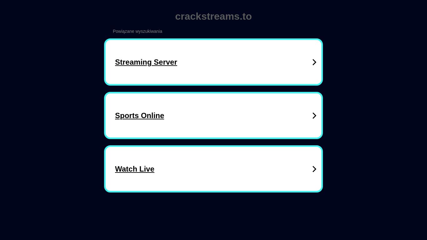 crackstreams.to website homepage - live status check by WebsiteDown.xyz