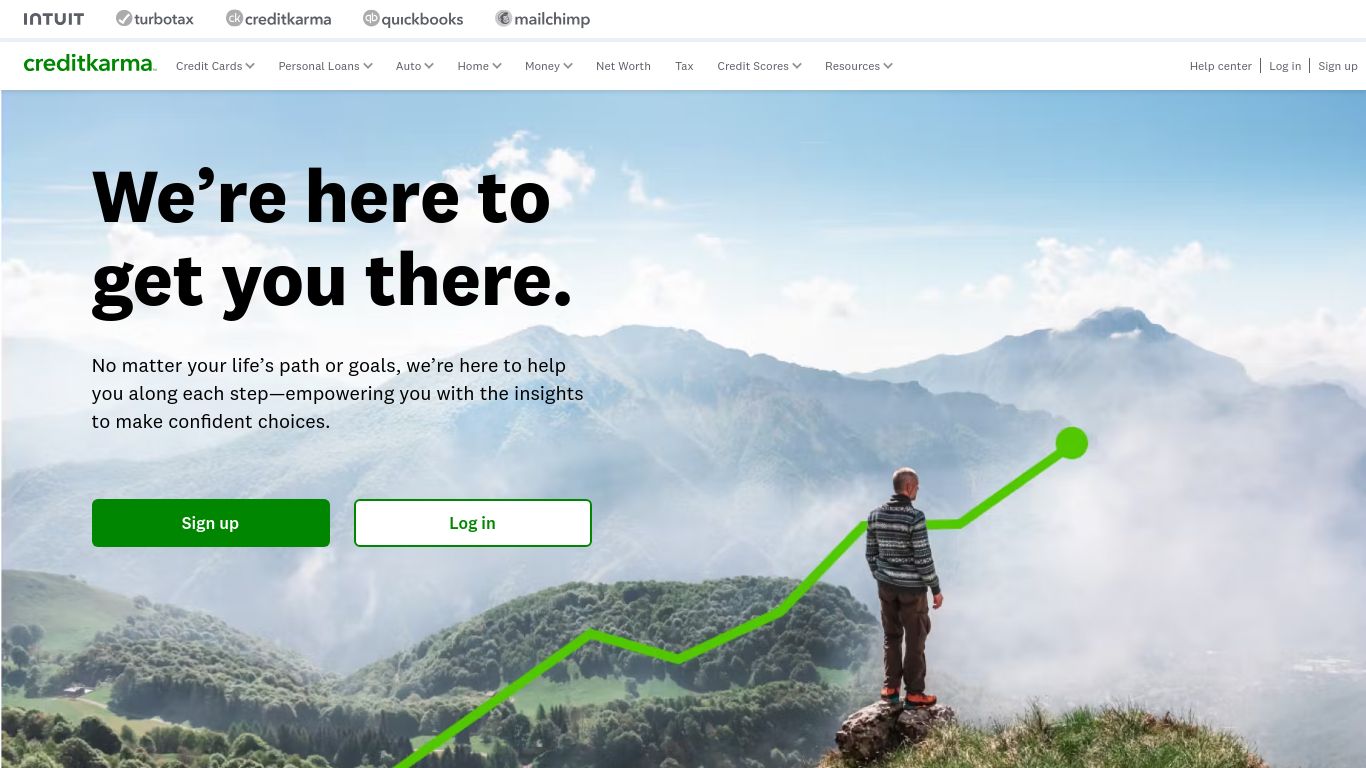 creditkarma.com website homepage - live status check by WebsiteDown.xyz