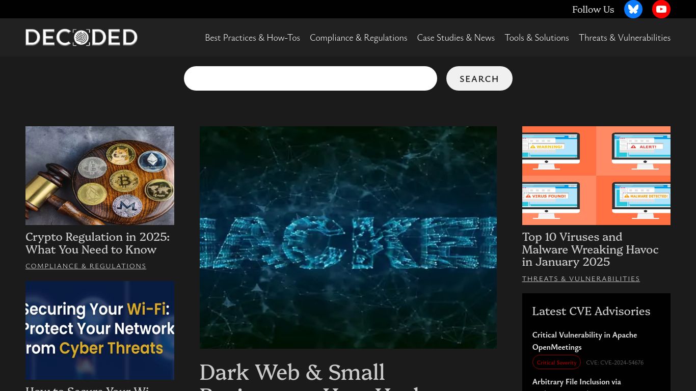decoded.cc website homepage - live status check by WebsiteDown.xyz
