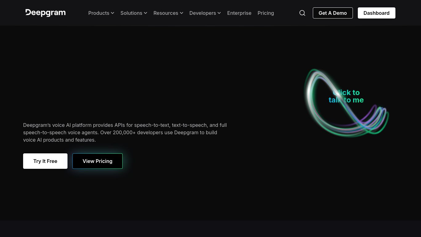 deepgram.com website homepage - live status check by WebsiteDown.xyz