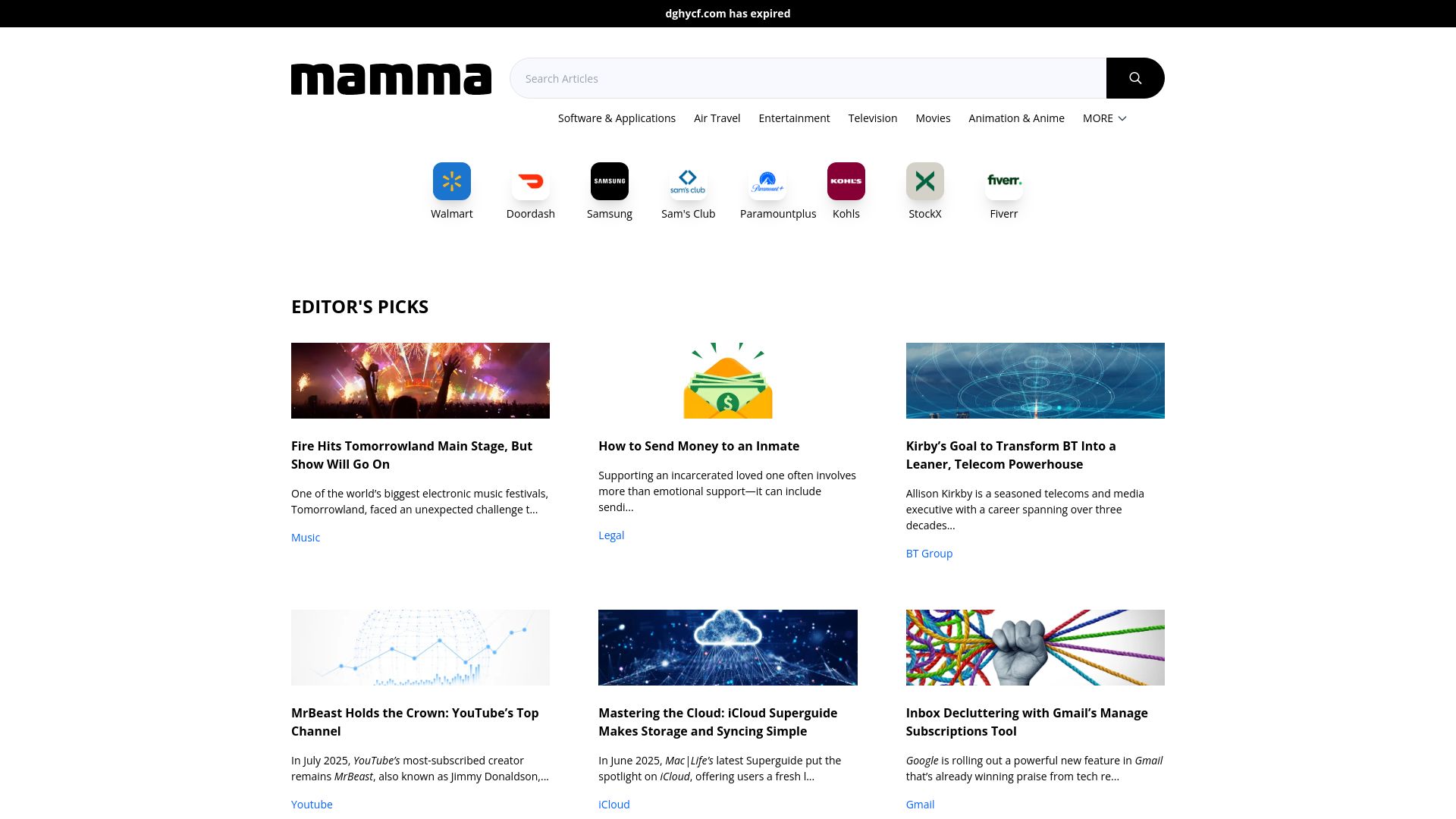 dghycf.com website homepage - live status check by WebsiteDown.xyz
