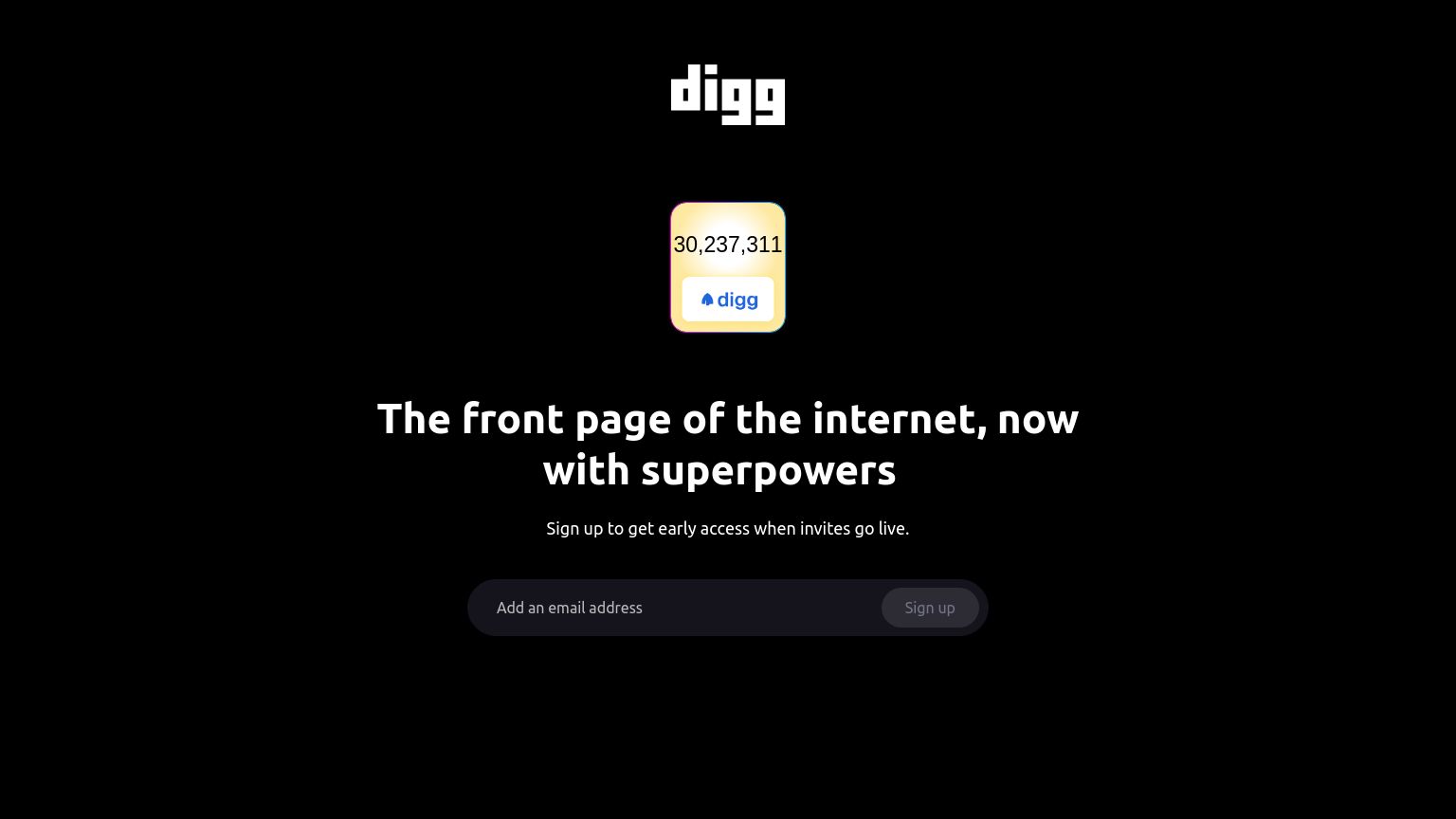 digg.com website homepage - live status check by WebsiteDown.xyz