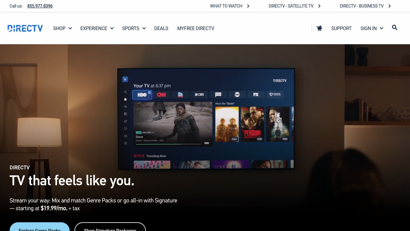directv.com website homepage - live status check by WebsiteDown.xyz