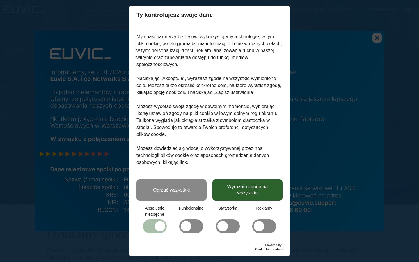 eo.pl website homepage - live status check by WebsiteDown.xyz