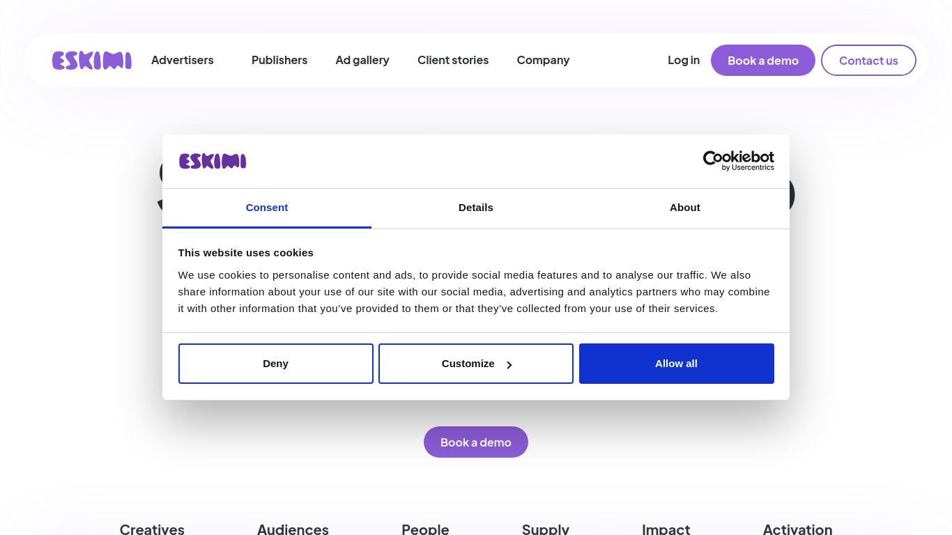 eskimi.com website homepage - live status check by WebsiteDown.xyz