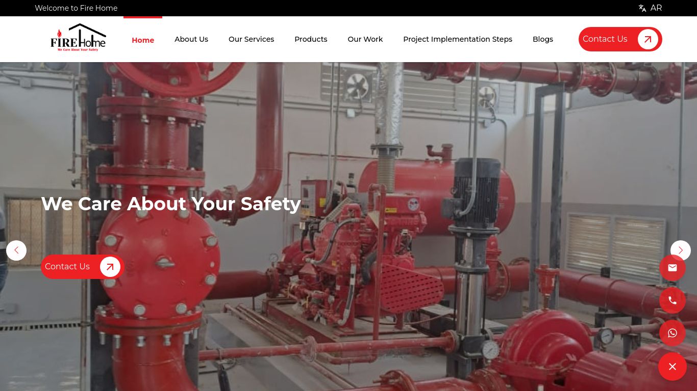 firehomesupplies.com website homepage - live status check by WebsiteDown.xyz