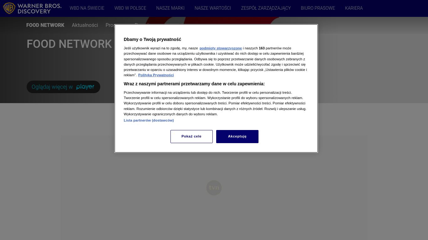 foodnetwork.com website homepage - live status check by WebsiteDown.xyz