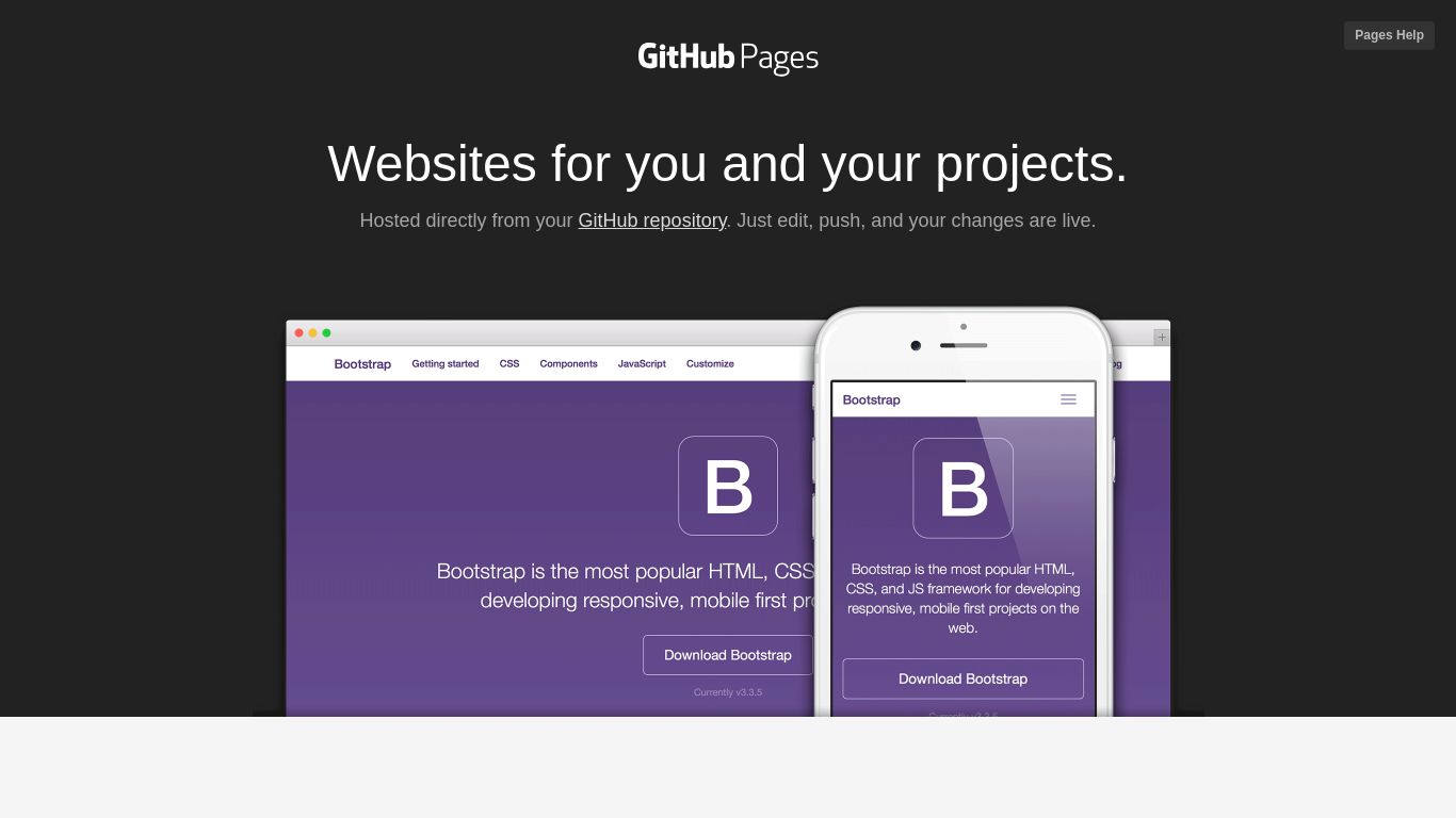 github.io website homepage - live status check by WebsiteDown.xyz