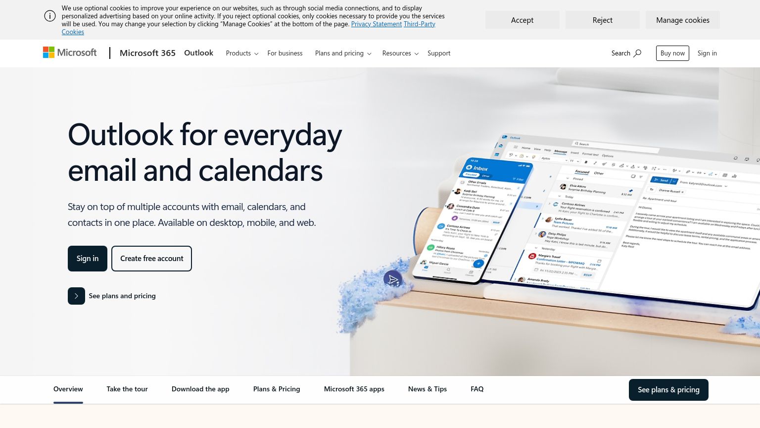 hotmail.com website homepage - live status check by WebsiteDown.xyz