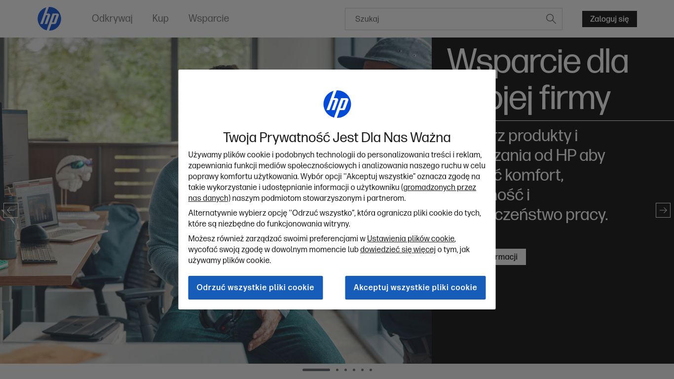 hp.com website homepage - live status check by WebsiteDown.xyz