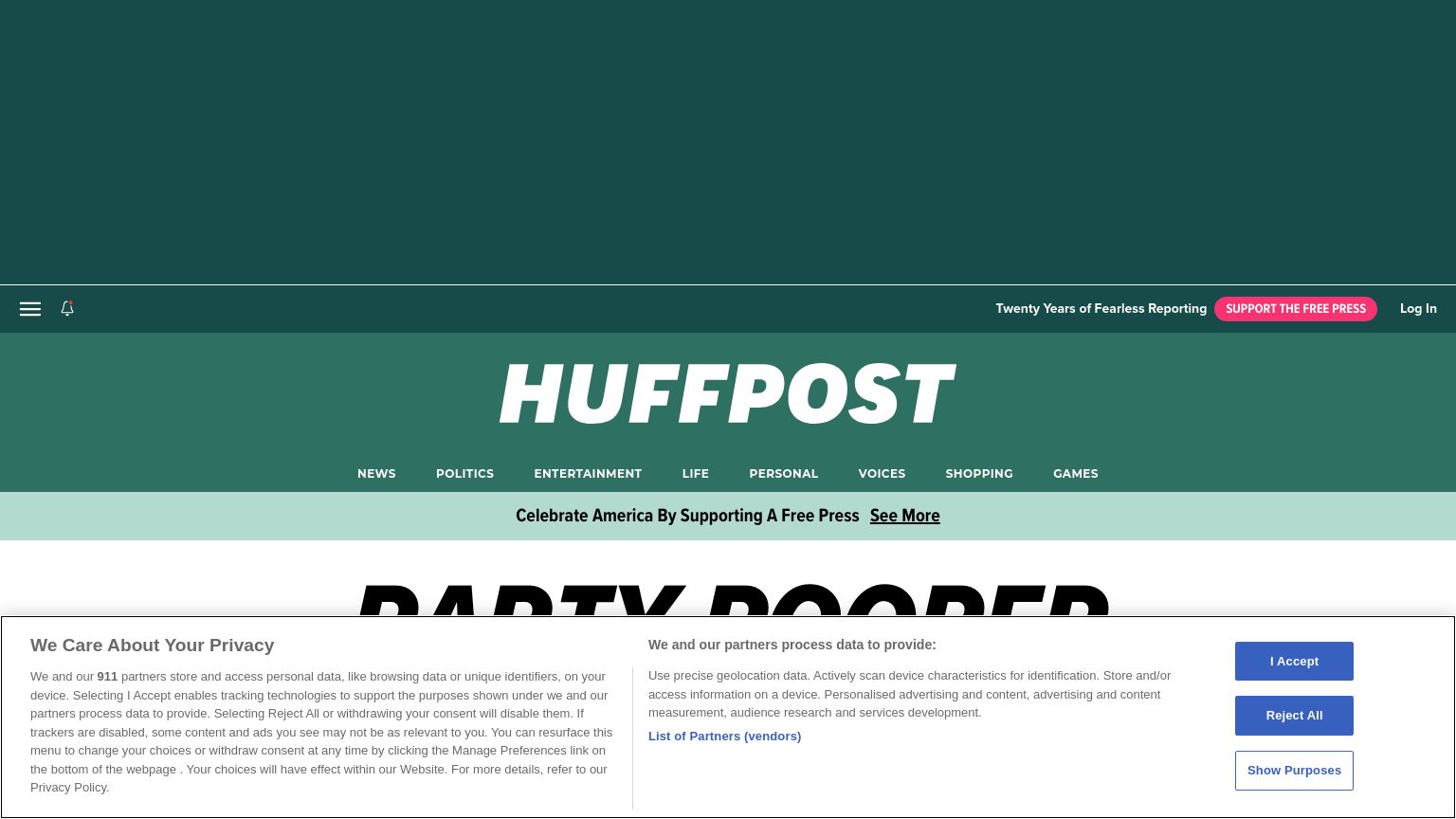 huffpost.com website homepage - live status check by WebsiteDown.xyz