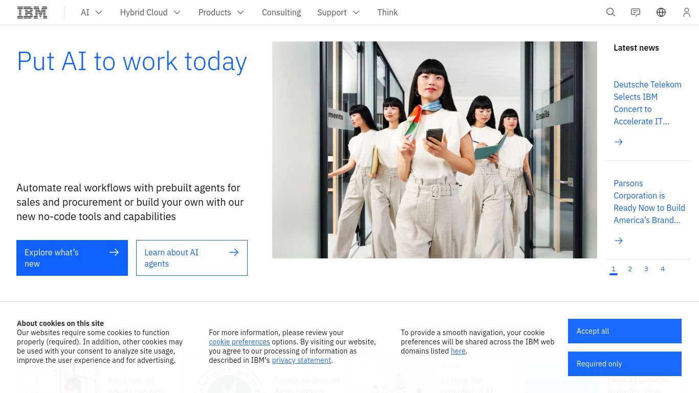 ibm.com website homepage - live status check by WebsiteDown.xyz