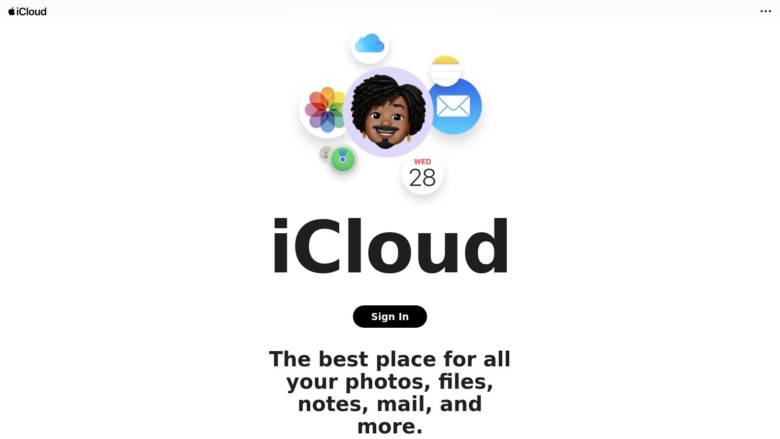 icloud.com website homepage - live status check by WebsiteDown.xyz