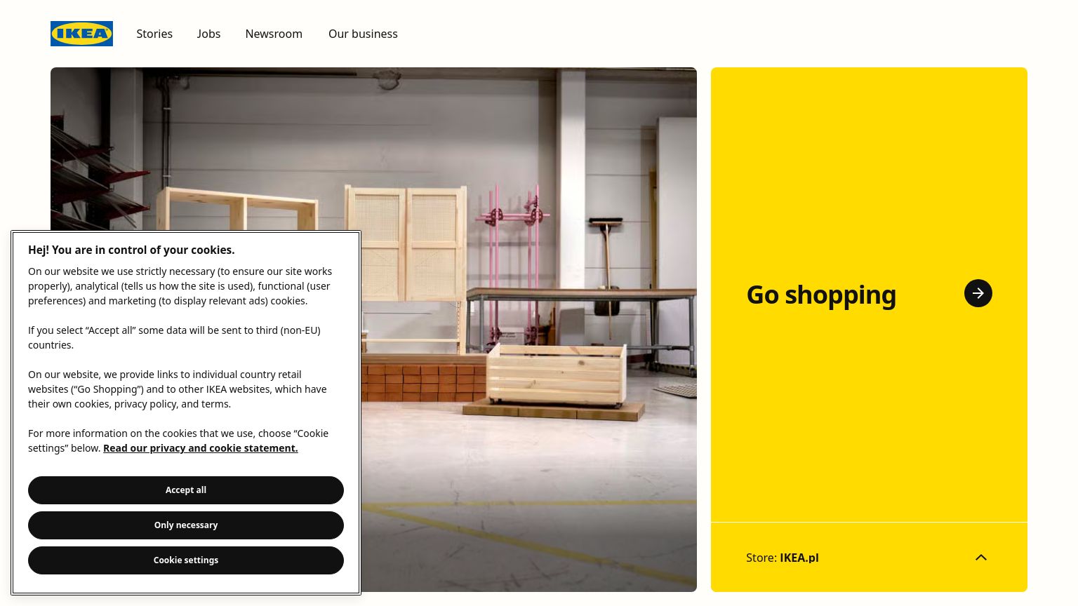 ikea.com website homepage - live status check by WebsiteDown.xyz