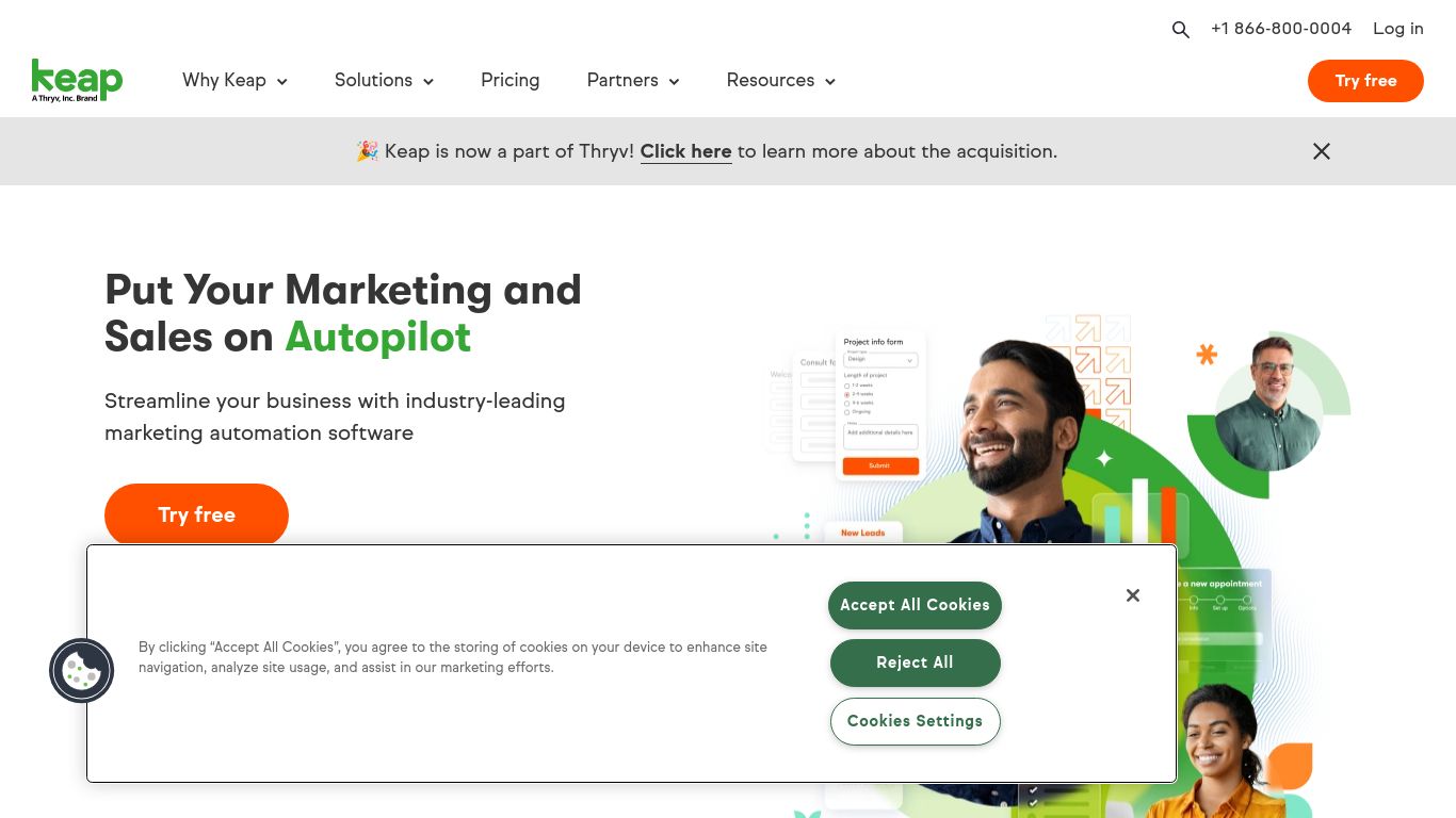 infusionsoft.com website homepage - live status check by WebsiteDown.xyz