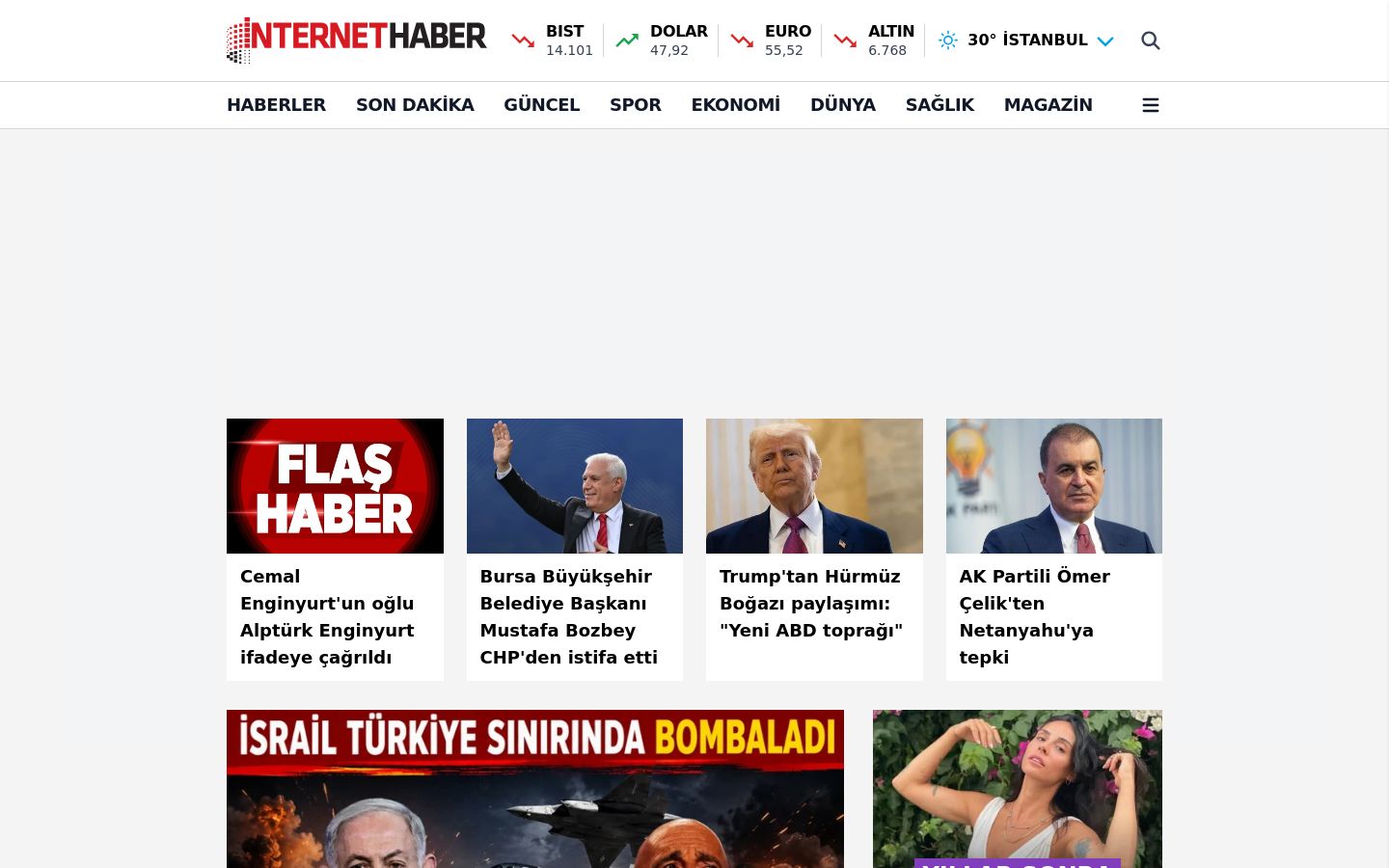 internethaber.com website homepage - live status check by WebsiteDown.xyz