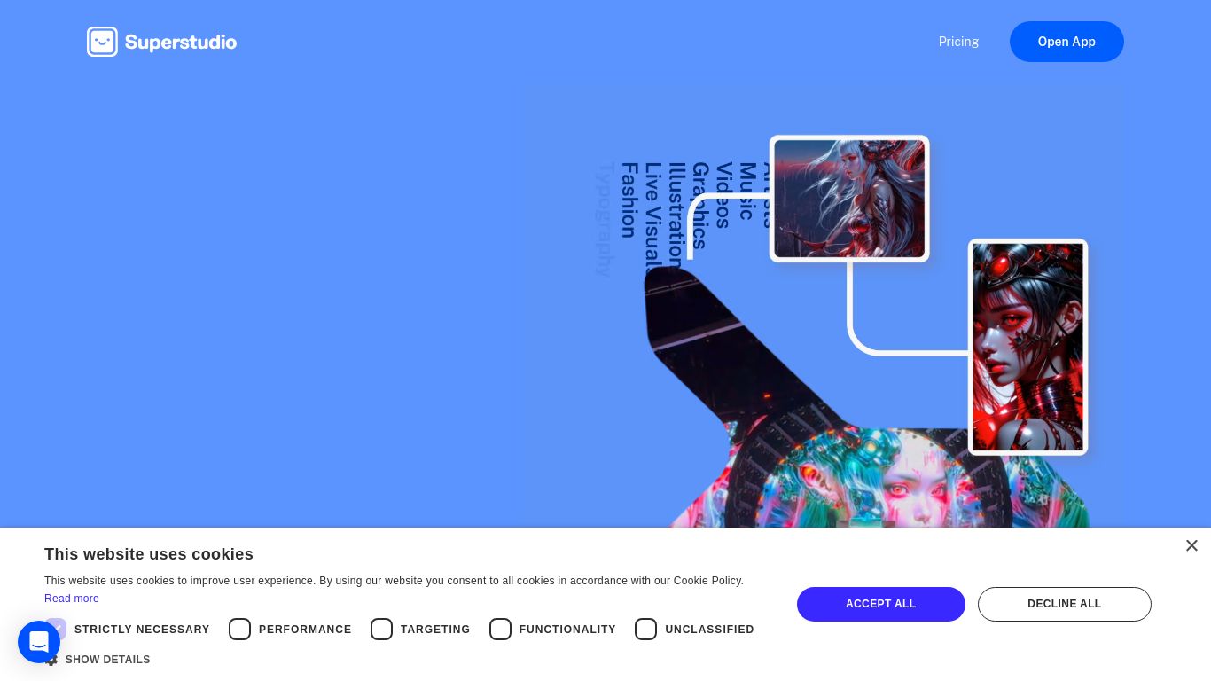 kaiber.ai website homepage - live status check by WebsiteDown.xyz