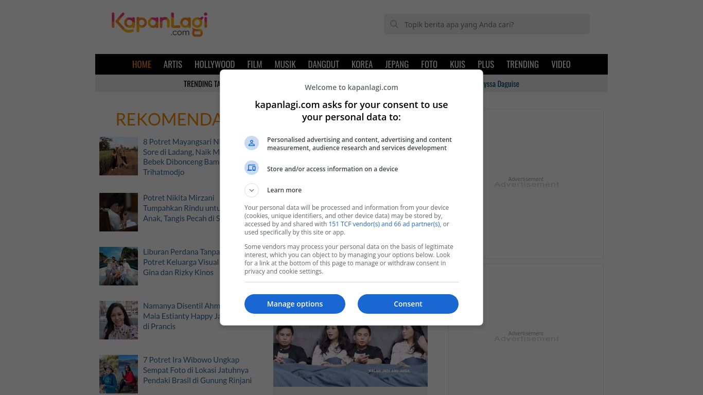 kapanlagi.com website homepage - live status check by WebsiteDown.xyz
