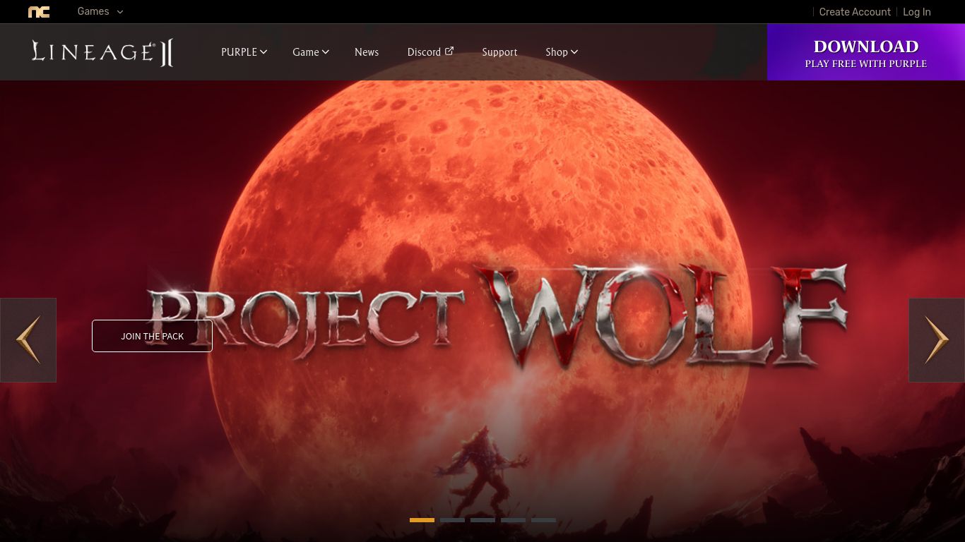 lineage2.com website homepage - live status check by WebsiteDown.xyz