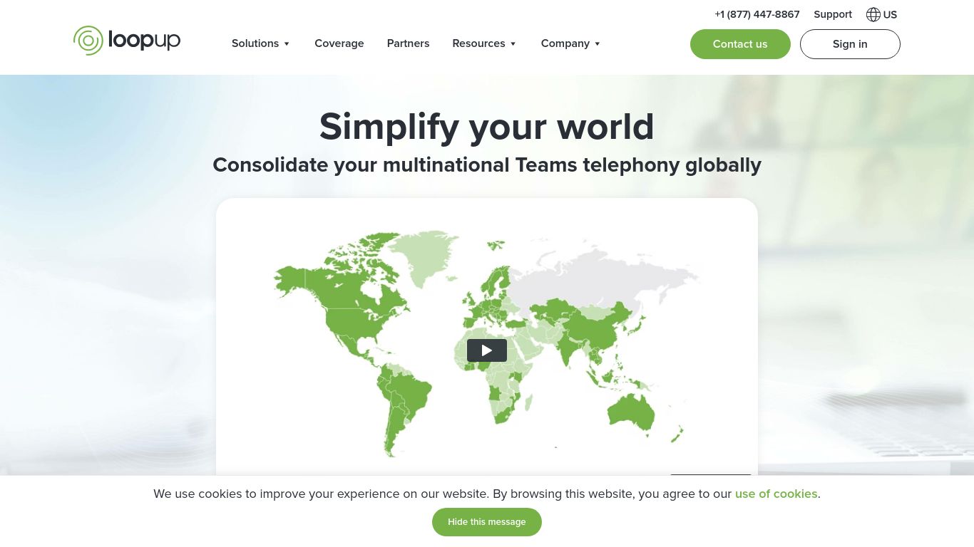 loopup.com website homepage - live status check by WebsiteDown.xyz