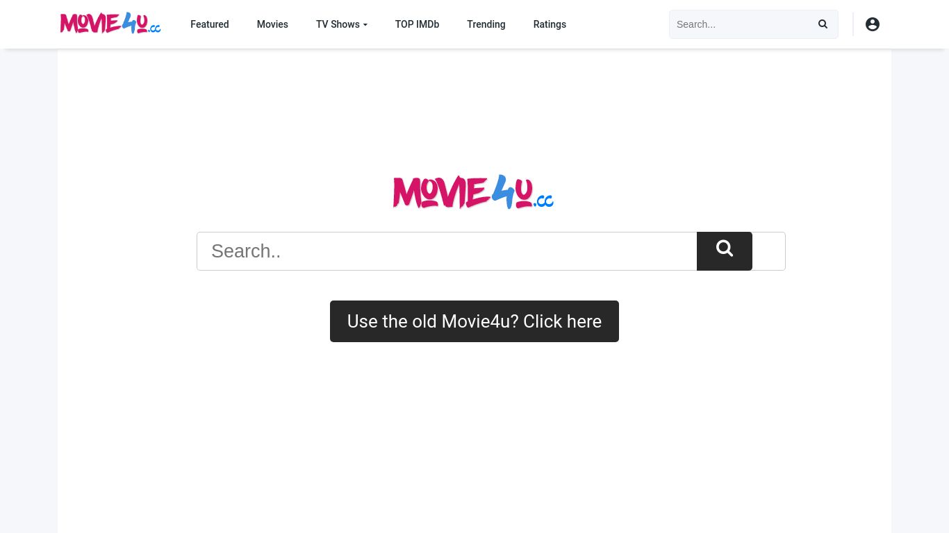 movie4u.live website homepage - live status check by WebsiteDown.xyz
