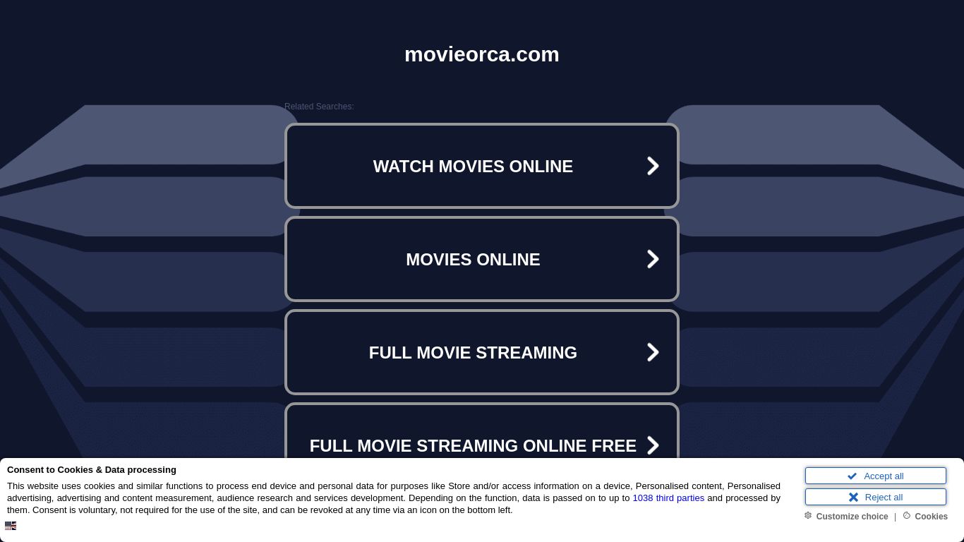 movieorca.com website homepage - live status check by WebsiteDown.xyz