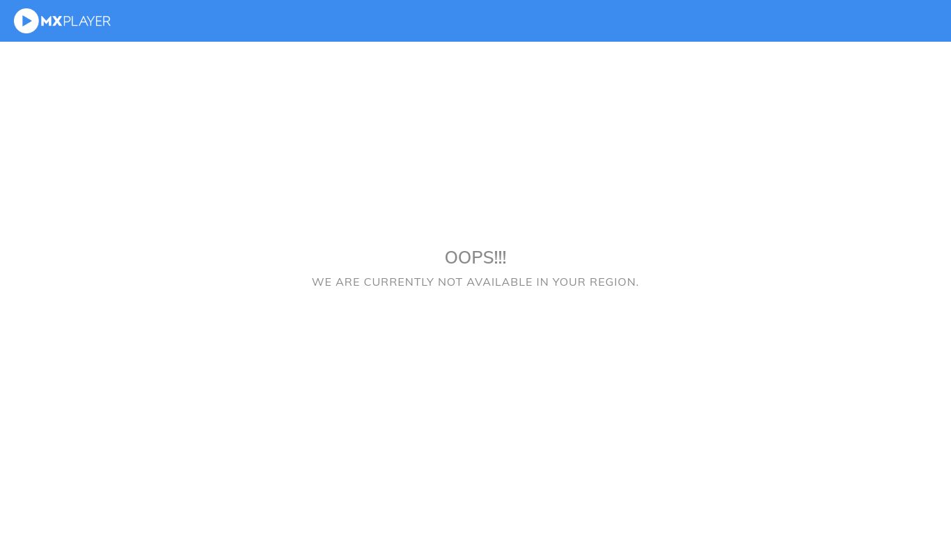 mxplayer.in website homepage - live status check by WebsiteDown.xyz