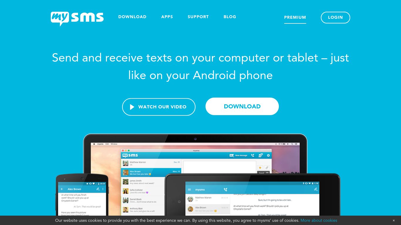 mysms.com website homepage - live status check by WebsiteDown.xyz