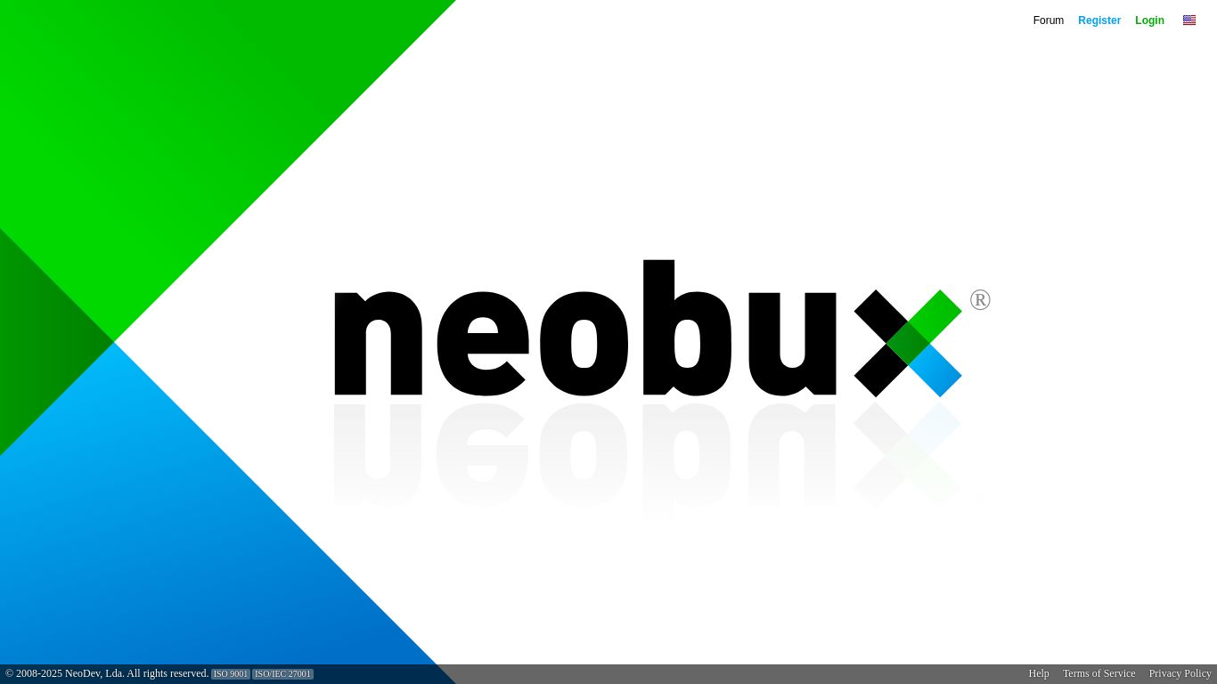 neobux.com website homepage - live status check by WebsiteDown.xyz