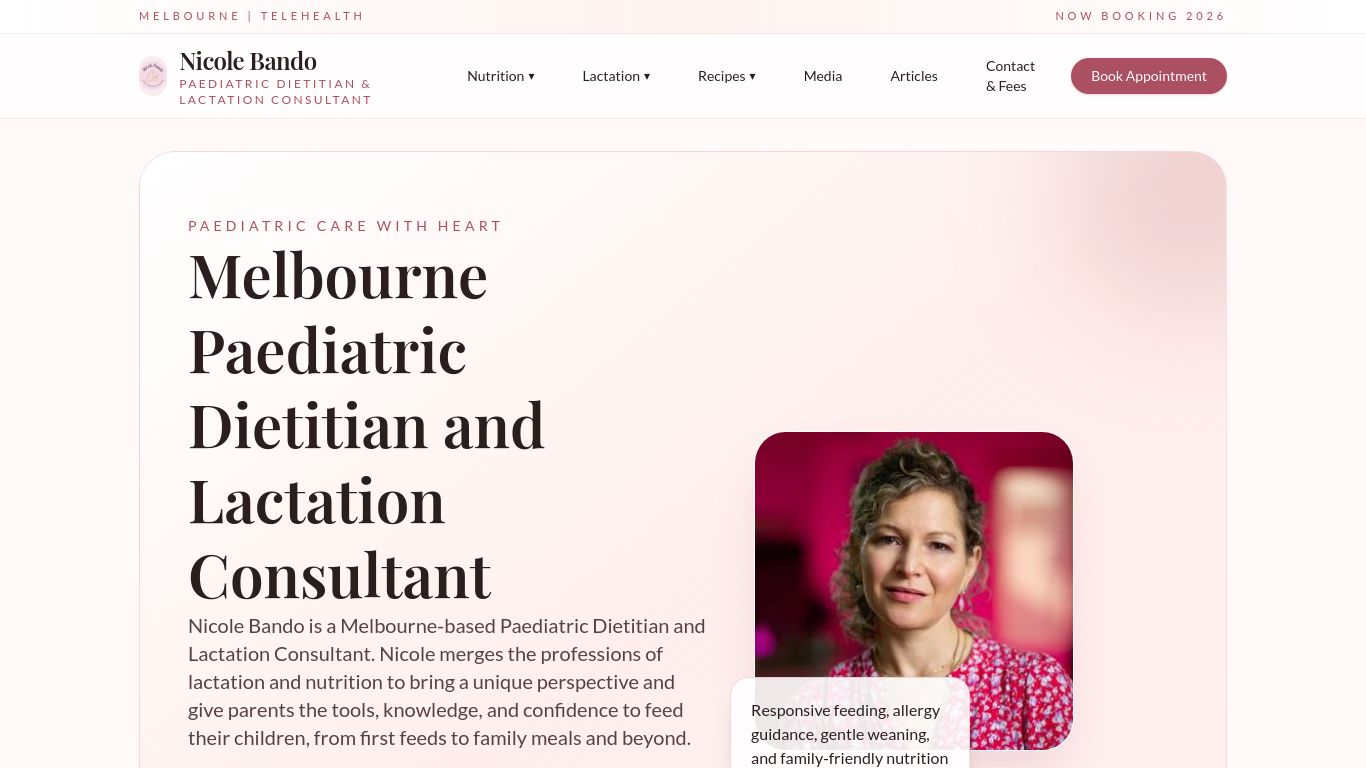 nicolebando.com website homepage - live status check by WebsiteDown.xyz