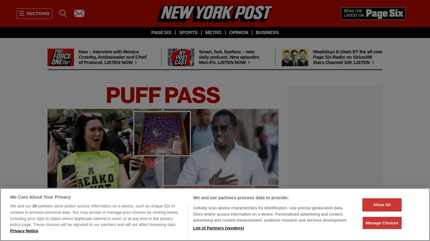nypost.com website homepage - live status check by WebsiteDown.xyz