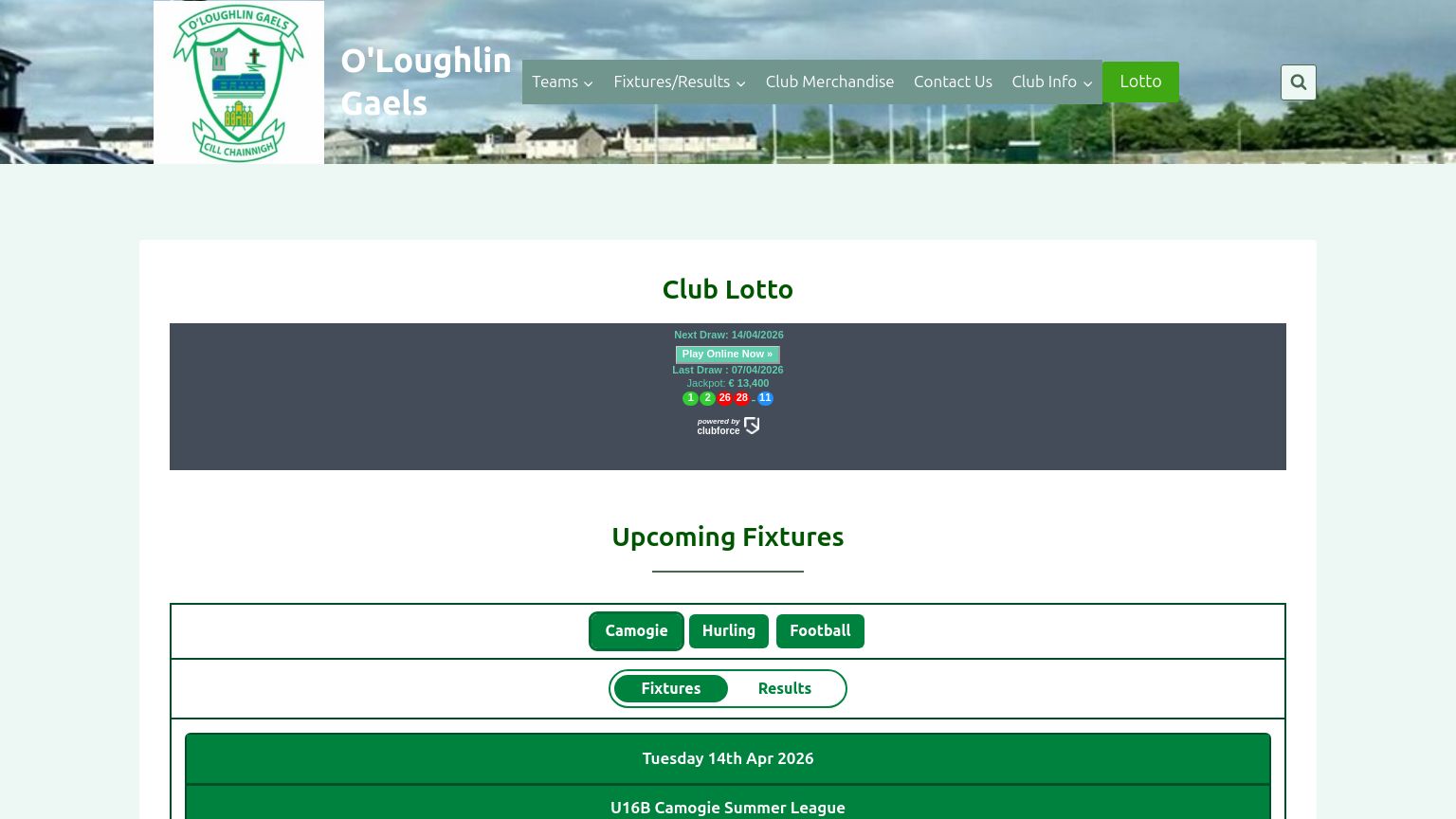 oloughlingaels.com website homepage - live status check by WebsiteDown.xyz