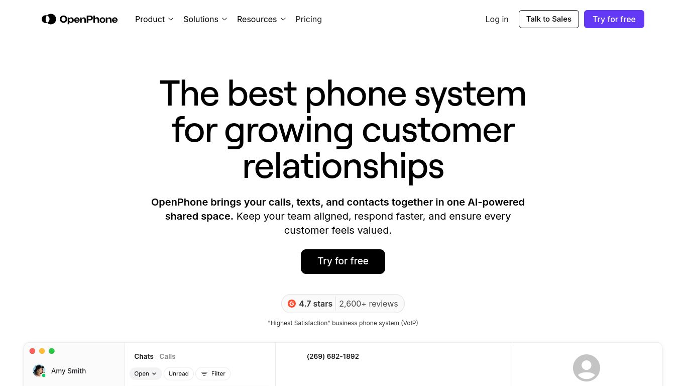 openphone.com website homepage - live status check by WebsiteDown.xyz